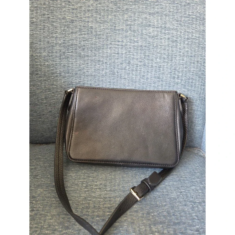 Kate Spade Hayes Street Eniko Black Leather Crossbody Bag Bow & Tassels